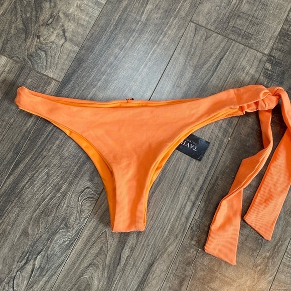 Tavik Other - NWT Tavik Goldie Swim Bottoms Side Tie Orange Bikini Size Small